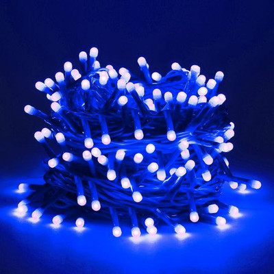 KAVORA 62 LEDs 18 m Blue Steady String Rice Lights(Pack of 1)