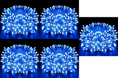 DOJI 36 LEDs 11 m Blue Steady String Rice Lights(Pack of 5)