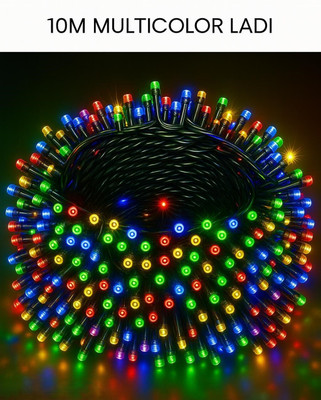 spark world 22 LEDs 6.5 m Multicolor Steady Bulb Rice Lights(Pack of 1)