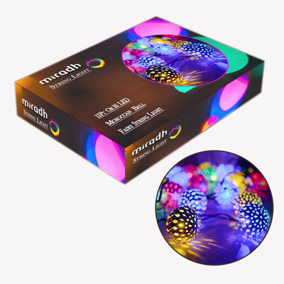 MIRADH 14 LEDs 3 m Multicolor Steady String Rice Lights(Pack of 1)