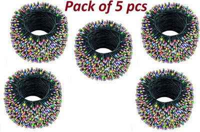 SV GLOBAL 42 LEDs 15 m Multicolor Steady Ball Rice Lights(Pack of 5)