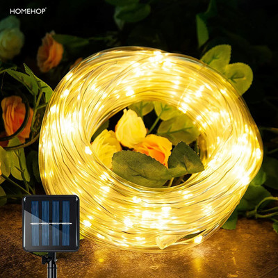 Homehop 200 LEDs 22 m Yellow Flickering, Steady String Rice Lights(Pack of 1)