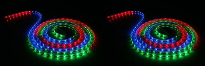 Daiwik 240 LEDs 4 m Multicolor Steady Strip Rice Lights(Pack of 2)