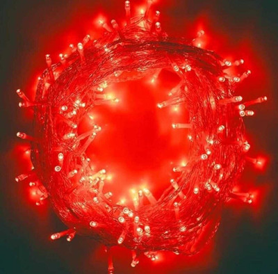 CANDLE 40 LEDs 11 m Red Steady String Rice Lights(Pack of 1)