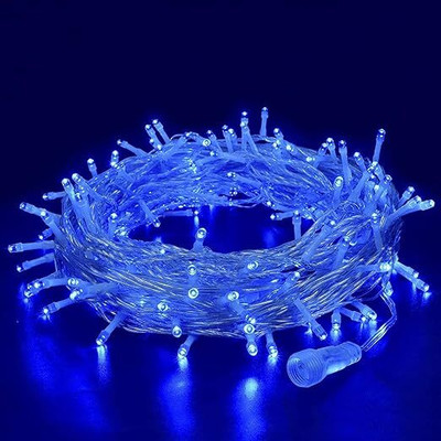 MANSAA 40 LEDs 11 m Blue Steady String Rice Lights(Pack of 1)