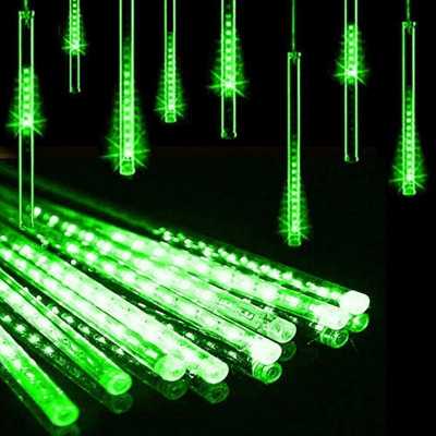 spark world 8 LEDs 0.3 m Green Flickering Water Drop Rice Lights(Pack of 1)