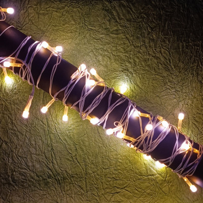 Neil-Kart 40 LEDs 10 m Gold Steady String Rice Lights(Pack of 1)