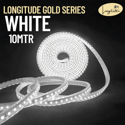 Longitude 1200 LEDs 10 m White Steady Strip Rice Lights(Pack of 1)