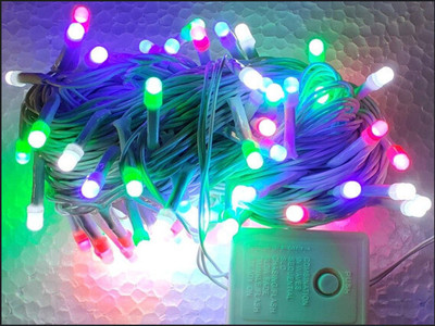 Kingdom 92 LEDs 23 m Multicolor Flickering String Rice Lights(Pack of 1)