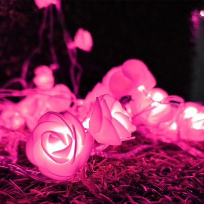 NISCO 20 LEDs 4.1 m Pink Steady String Rice Lights(Pack of 1)