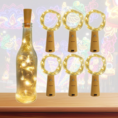 CraftQua 20 LEDs 1.98 m Gold Steady String Rice Lights(Pack of 6)