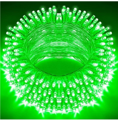 Coscat 40 LEDs 11 m Green Steady Bulb Rice Lights(Pack of 2)