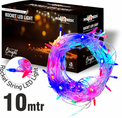 Pick Ur Needs 24 LEDs 10 m Multicolor Flickering String Rice Lights(Pack of 1)