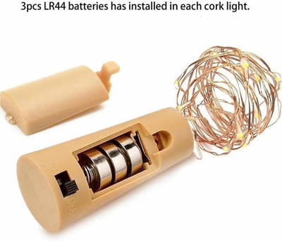 Business Squad 20 LEDs 1.98 m Yellow Steady String Rice Lights(Pack of 1)