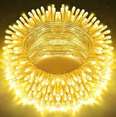 ATULUX 14 LEDs 9 m Yellow Steady String Rice Lights(Pack of 2)