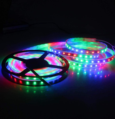 Daiwik 130 LEDs 3 m Multicolor Steady Strip Rice Lights(Pack of 1)