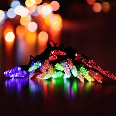 HASRU 35 LEDs 3.99 m Multicolor Steady Bulb Rice Lights(Pack of 1)