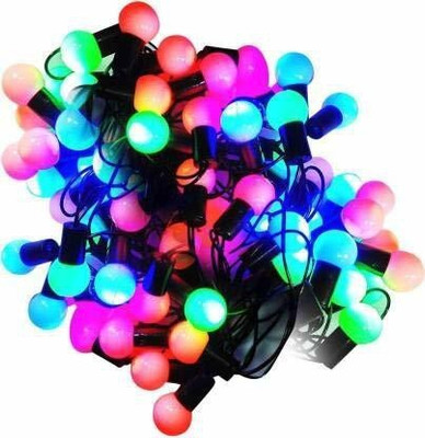 AgroCulture 78 LEDs 14.99 m Multicolor Color Changing, Flickering, Steady Candy Rice Lights(Pack of 1)