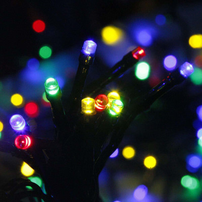 AWICLA 100 LEDs 9.91 m Multicolor Flickering, Color Changing, Steady Bulb Rice Lights(Pack of 1)