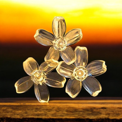 spark world 16 LEDs 3 m Yellow Steady Flower Rice Lights(Pack of 1)
