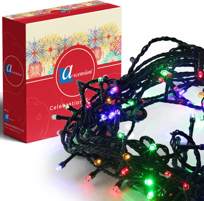 Ascension 35 LEDs 13 m Multicolor Color Changing String Rice Lights(Pack of 1)