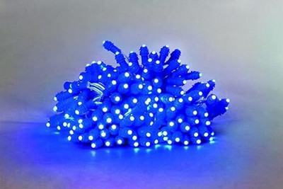 AALOCC 50 LEDs 6 m Blue Steady Bulb Rice Lights(Pack of 4)