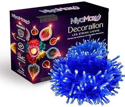 SEINON'S 40 LEDs 15 m Blue Steady Bulb Rice Lights(Pack of 1)