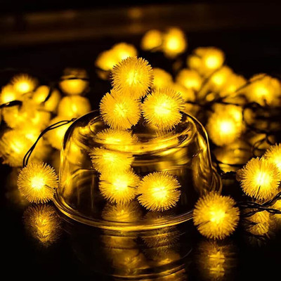 FIZZYTECH 25 LEDs 4 m Yellow Steady Ball Rice Lights(Pack of 1)