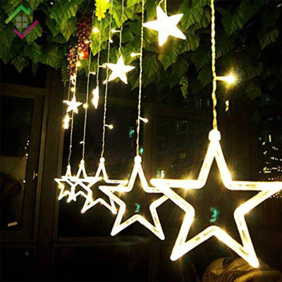 ZESTRUM 135 LEDs 3.96 m Gold Flickering Star Rice Lights(Pack of 1)