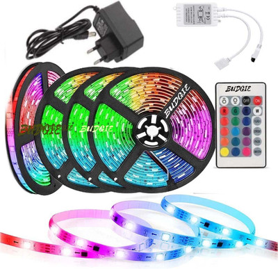 TRUDO 160 LEDs 4 m Multicolor Color Changing, Flickering, Steady Strip Rice Lights(Pack of 4)