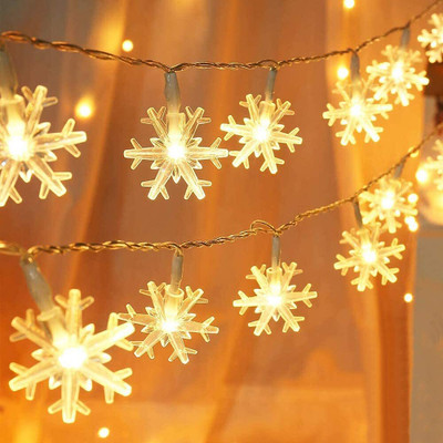 FESTO 14 LEDs 4 m Yellow Steady Snow Flake Rice Lights(Pack of 1)