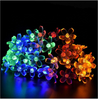 Anagh enterprises 14 LEDs 3.5 m Multicolor Steady Flower Rice Lights(Pack of 1)
