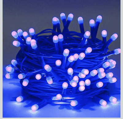 Olae 40 LEDs 12 m Blue Flickering, Steady Bulb Rice Lights(Pack of 1)