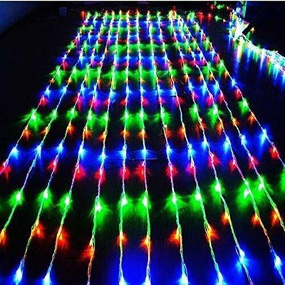 Tip 'n' Top 180 LEDs 3 m Multicolor Flickering Net/Mesh Rice Lights(Pack of 1)