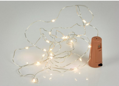 C&K 20 LEDs 1.83 m Yellow Steady String Rice Lights(Pack of 1)