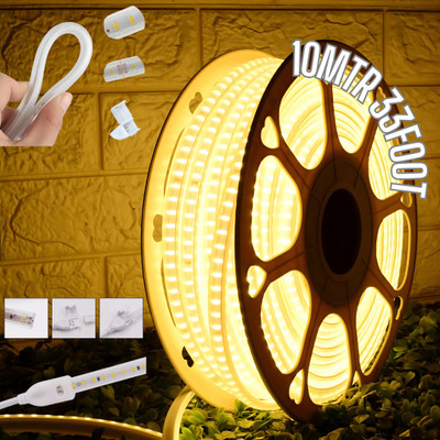 Longitude 1200 LEDs 10 m Gold Steady Strip Rice Lights(Pack of 1)