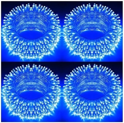Clive 40 LEDs 11 m Blue Steady, Flickering String Rice Lights(Pack of 1)