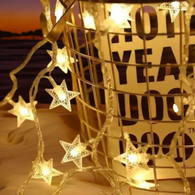 HASRU 35 LEDs 3.99 m Yellow Steady Bulb Rice Lights(Pack of 1)