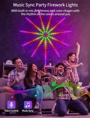 Budwill 1 LEDs 10 m Multicolor Color Changing, Steady Strip Rice Lights(Pack of 1)