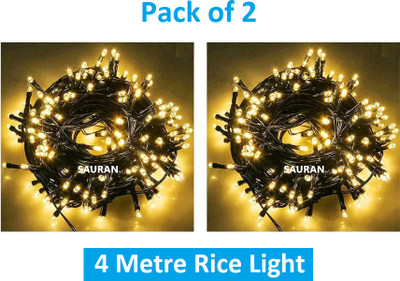 Flipkart SmartBuy 15 LEDs 4 m Gold Steady String Rice Lights(Pack of 2)