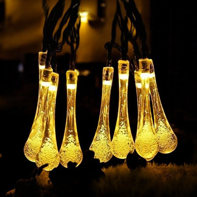 RaajaOutlets 20 LEDs 5.03 m Yellow Steady Water Drop Rice Lights(Pack of 1)