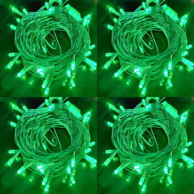 Home Delight 42 LEDs 12 m Green Steady String Rice Lights(Pack of 4)