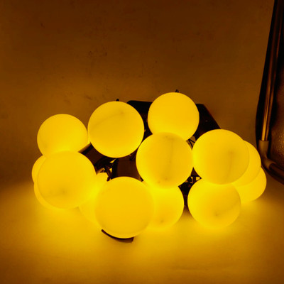 TECHGEAR 20 LEDs 5 m Yellow, White Steady Bulb Rice Lights(Pack of 1)