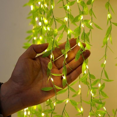 Stalktrend 200 LEDs 3 m Yellow Flickering Leaf Rice Lights(Pack of 1)