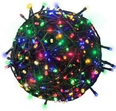 spark world 160 LEDs 39.98 m Multicolor Color Changing, Flickering Bulb Rice Lights(Pack of 1)