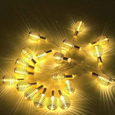 WBD 10 LEDs 4 m Yellow Steady String Rice Lights(Pack of 1)