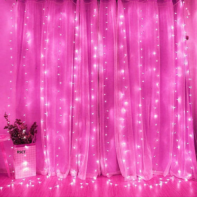 VHR 50 LEDs 10 m Pink Steady Bulb Rice Lights(Pack of 1)