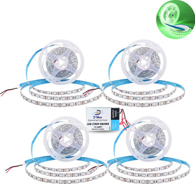 D'Mak 4 LEDs 5 m Green Flickering Bulb Rice Lights(Pack of 4)