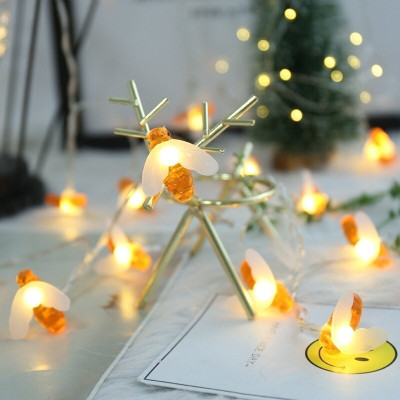 WunderVoX 16 LEDs 2.43 m Orange Steady String Rice Lights(Pack of 1)