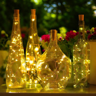 spark world 20 LEDs 1.98 m Yellow Steady String Rice Lights(Pack of 1)